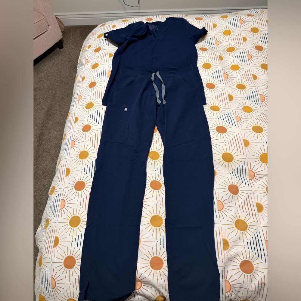 FIGS 3 sets of scrubs small tall